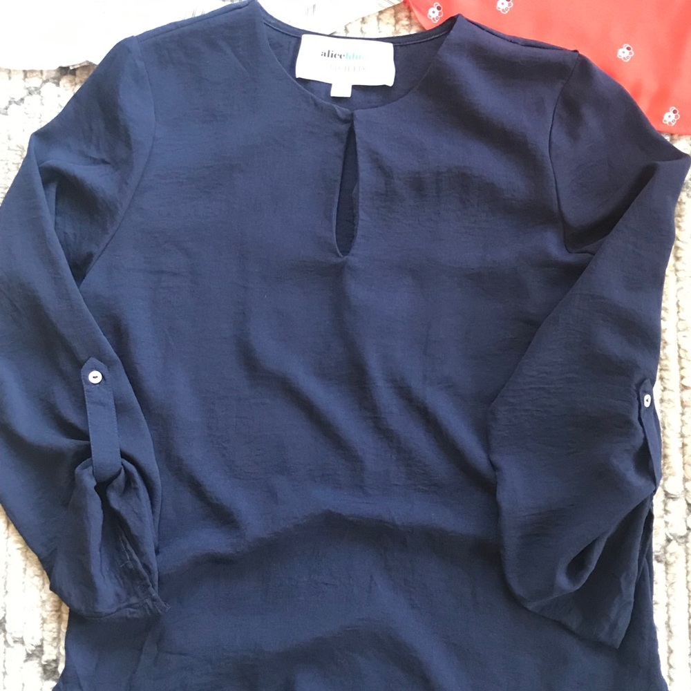 AliceBlue keyhole Top
